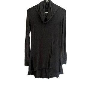 Cuddl Duds gray turtleneck soft dress long sleeves comfortable winter dress